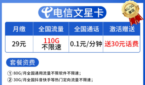 不買流量包直接換新卡 電信超大流量不限速110G全國(guó)通用純流量上網(wǎng)卡