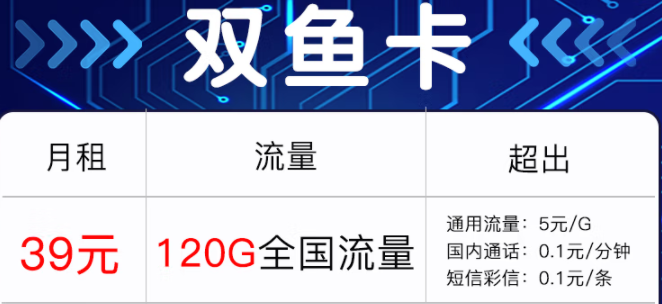 中國聯(lián)通上線星座流量卡  雙魚卡僅需39元即可享120G流量+選號(hào) 20年長期套餐 視頻流量刷不停