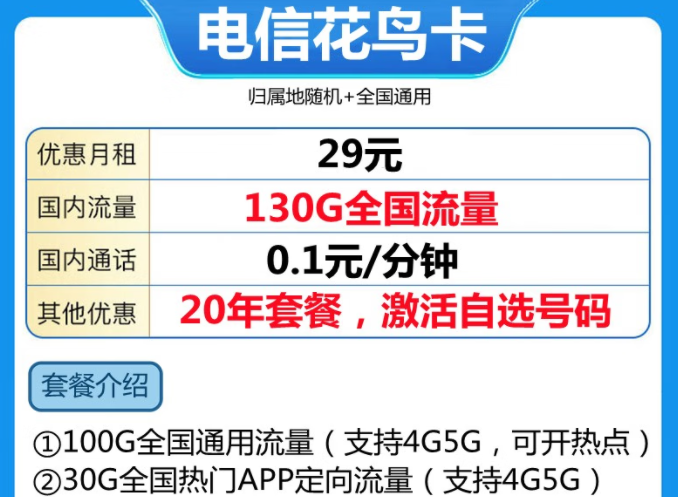 手機(jī)卡注銷后話費(fèi)怎么退呀？電信長(zhǎng)期套餐20年29元100G通用+30G定向