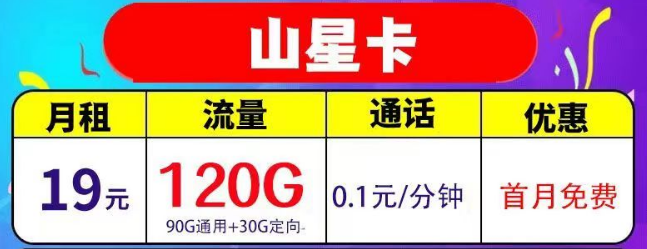 過年走親訪友必備電信流量卡套餐推薦 19元120G全國流量不限速的手機(jī)卡