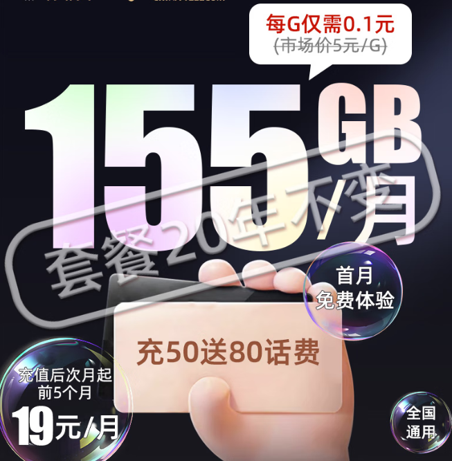 電信大流量純上網(wǎng)卡：無合約期、9元體驗超多高速流量、官方可查