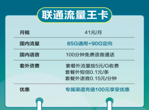 聯(lián)通大流量上網(wǎng)卡！超劃算超優(yōu)惠！流量+語(yǔ)音優(yōu)享套餐！